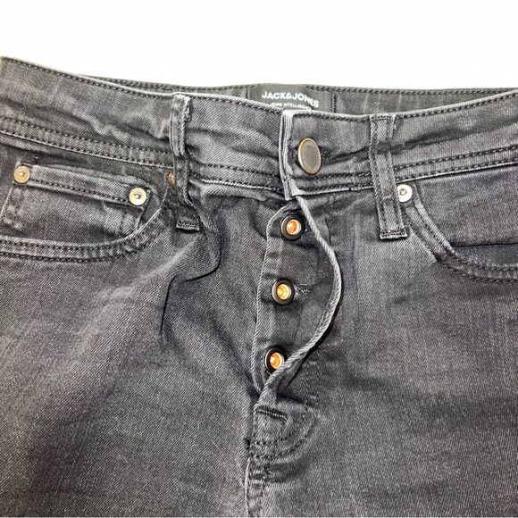 Jack & Jones slim straight black jeans - Picture 3 of 4